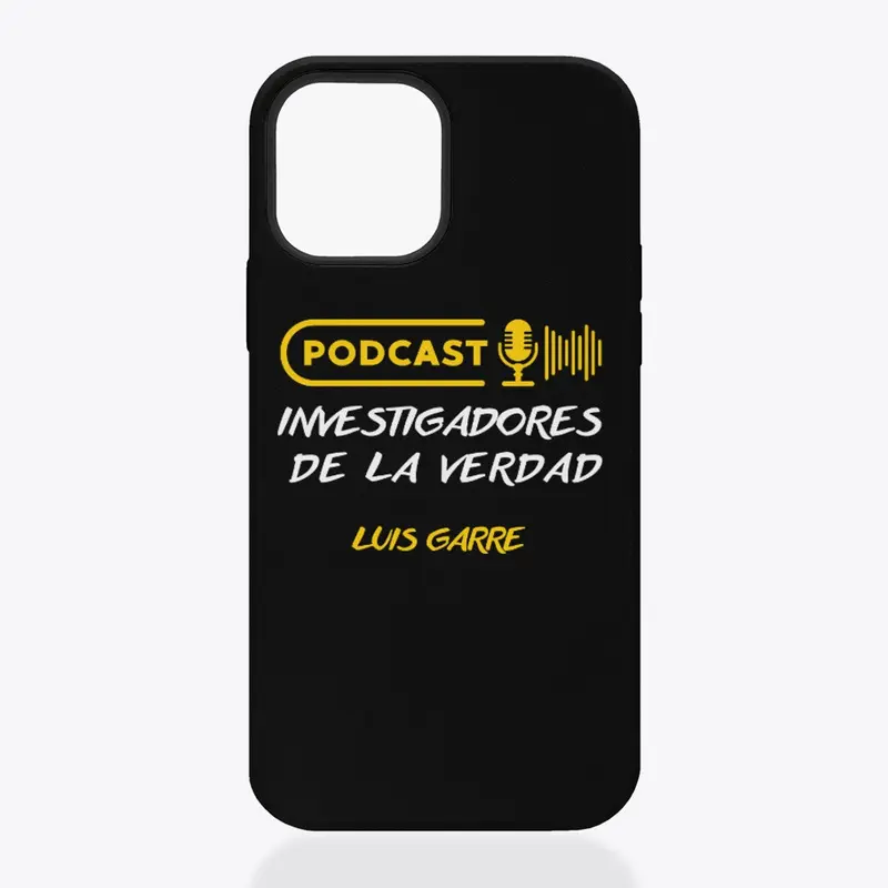 Carcasa iphone podcast de Luis Garre.