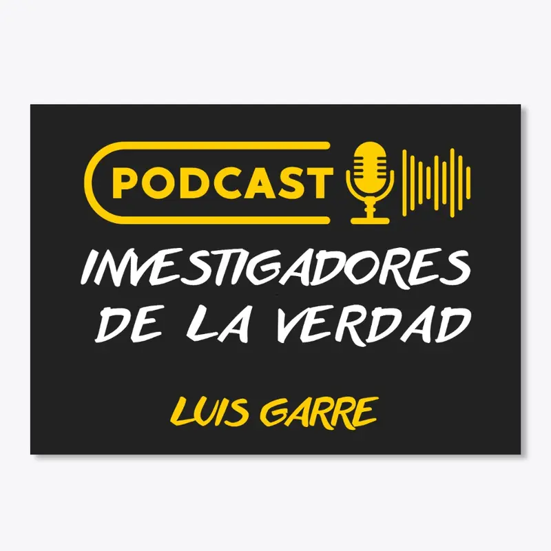 Pegatina podcast de Luis Garre.